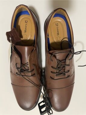 George Men’s Brown Lace-Up Oxford Dress Shoes